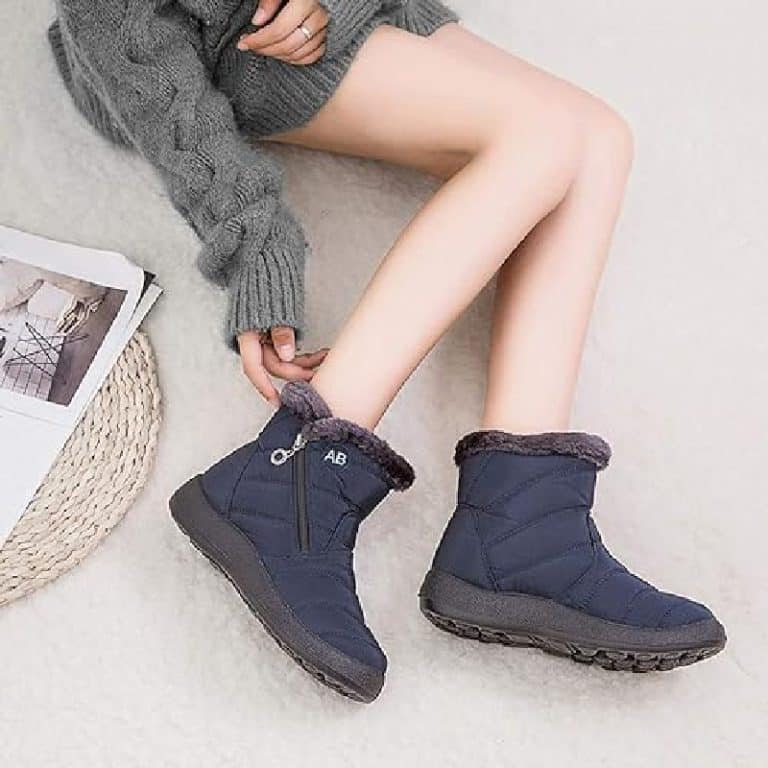 Cozy orthopedic ankle boots for women with flat feet.